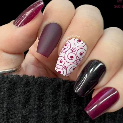 Snowflake Waltz: 6-Piece Stamping Art Polish Set