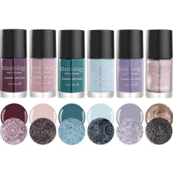 Snowflake Waltz: 6-Piece Stamping Art Polish Set