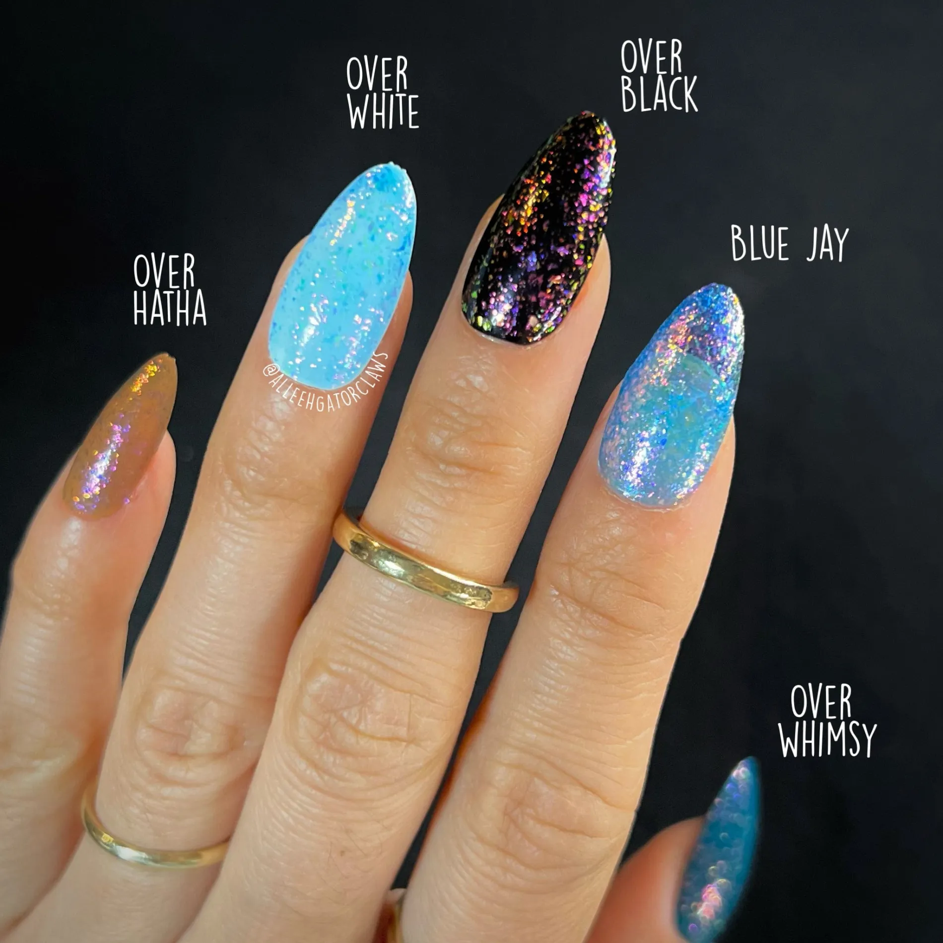 Songbird: 3-Piece Jelly Flakies Topper Nail Polish Set
