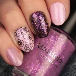 Songbird: Violet Starling (P143) - Purple Jelly Flakies Topper Nail Polish