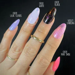 Songbird: Violet Starling (P143) - Purple Jelly Flakies Topper Nail Polish