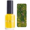 Songbird: Yellow Canary (P144) - Yellow Jelly Flakies Topper Nail Polish