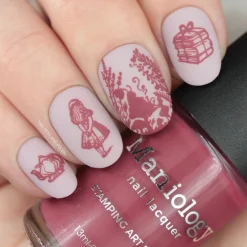 Sonnet (B425) - Rouge Rose Pink Cream Stamping Polish