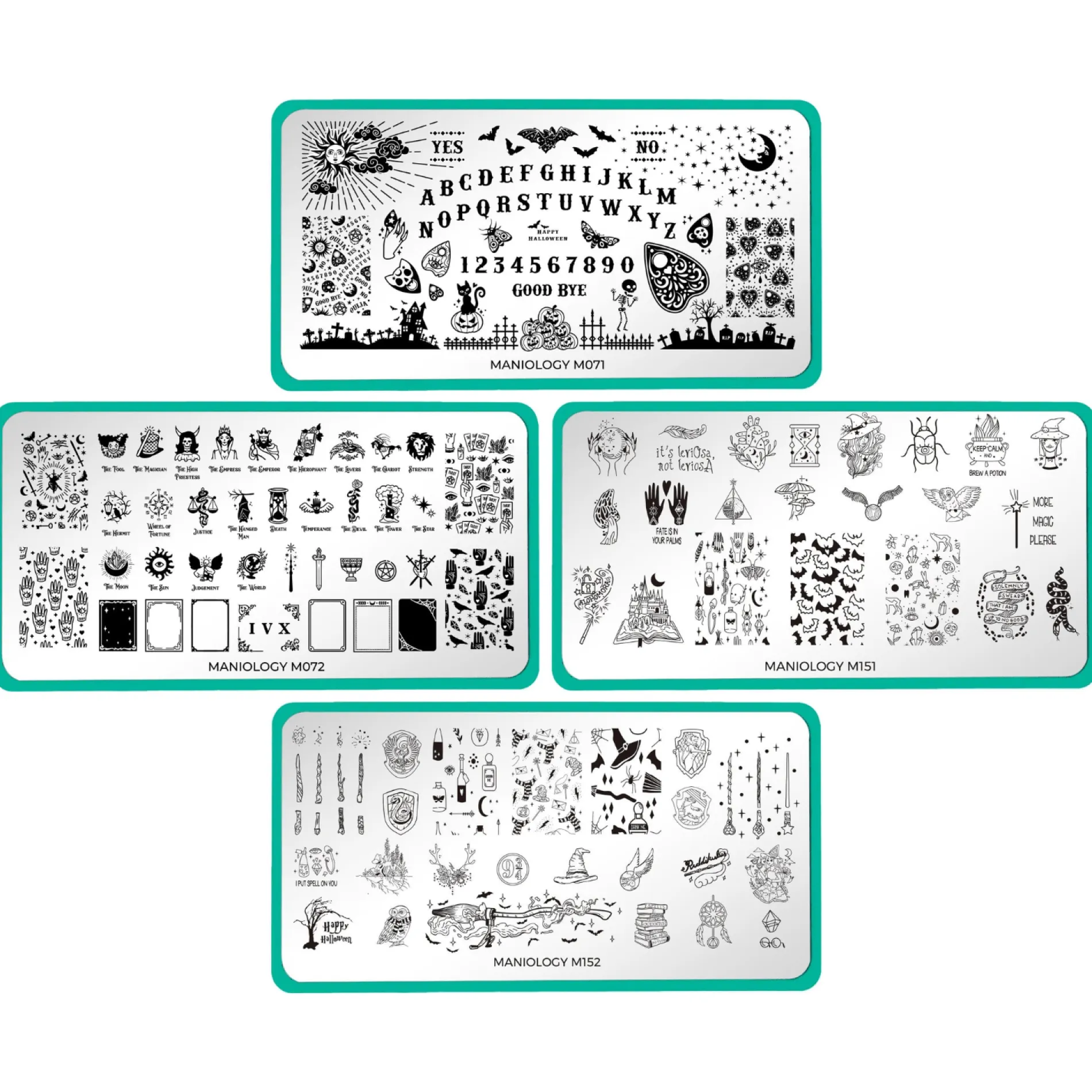 Sorcery & Spells: Set of 4 Nail Stamping Plates