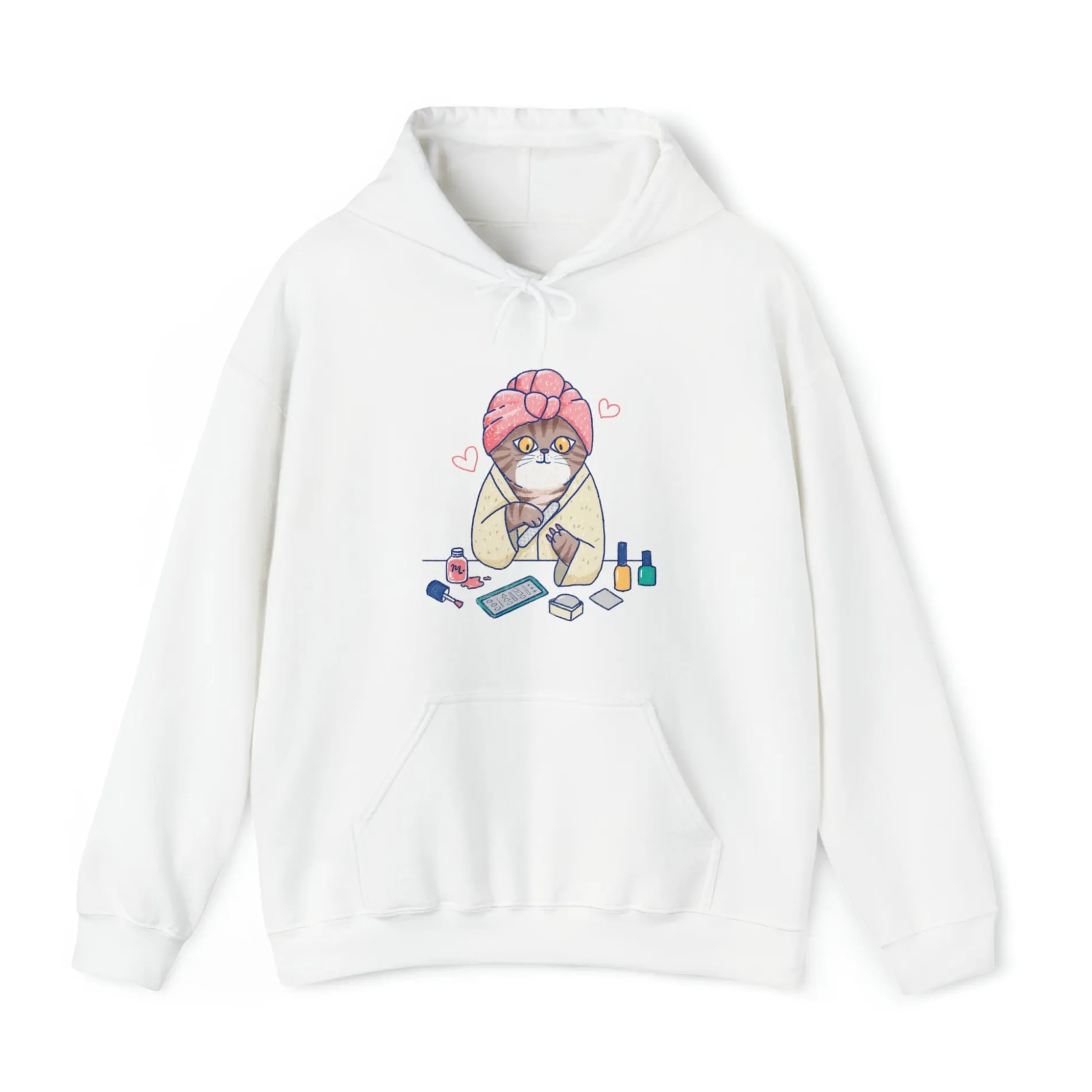 Spa Kitty - Heavy Blend Hoodie Sweatshirt