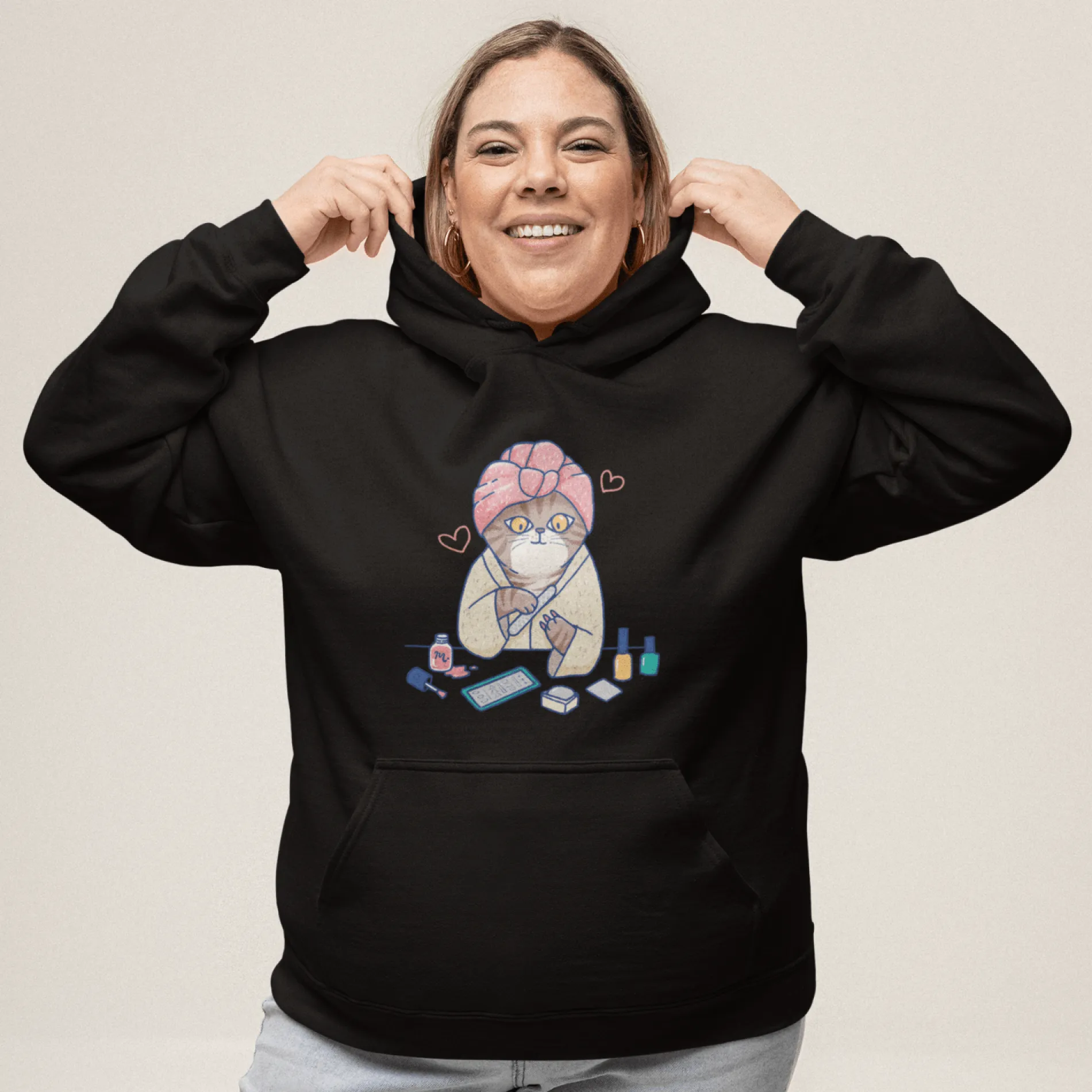 Spa Kitty - Heavy Blend Hoodie Sweatshirt