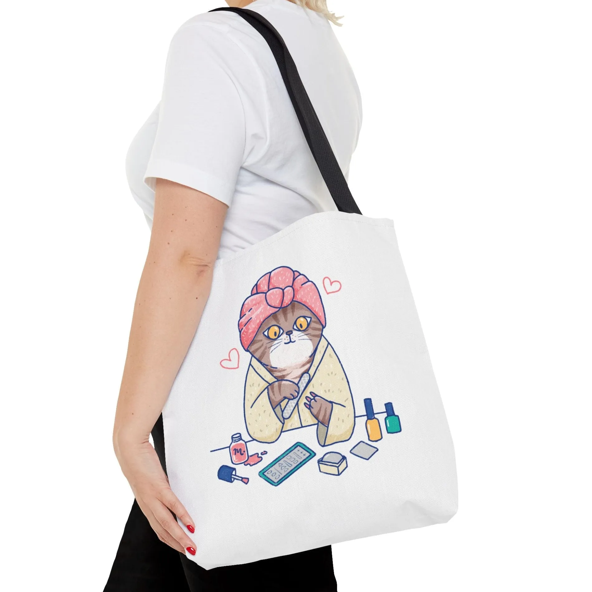 Spa Kitty Tote Bag