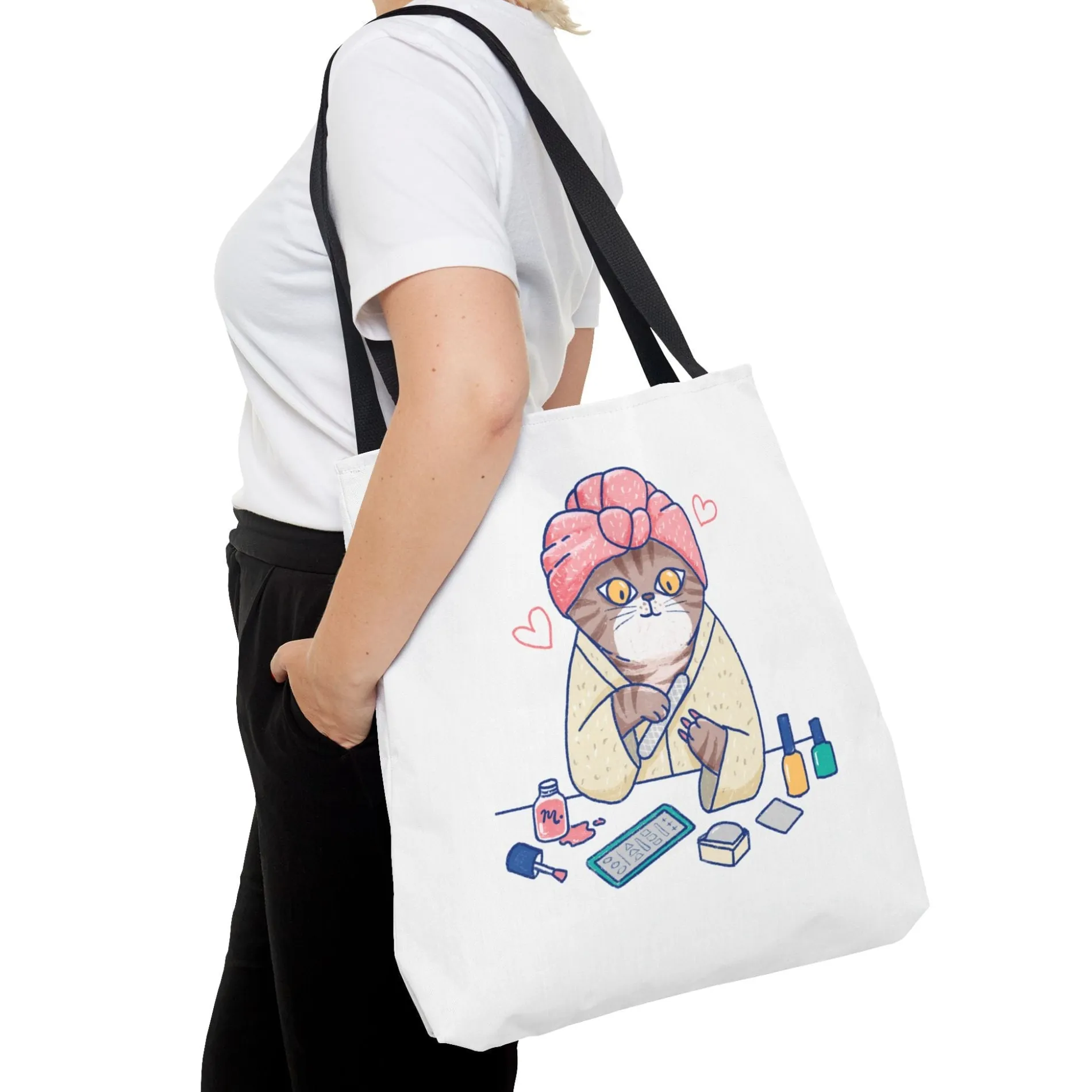 Spa Kitty Tote Bag