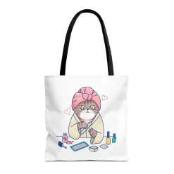 Spa Kitty Tote Bag