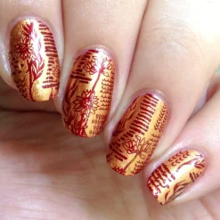 Spiced Orange (B248) - Metallic Copper Orange Stamping Polish