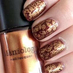 Spiced Orange (B248) - Metallic Copper Orange Stamping Polish