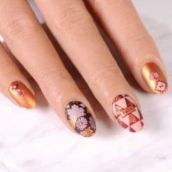 Spiced Orange (B248) - Metallic Copper Orange Stamping Polish