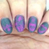 Spikes (B464) - Metallic Dark Gray Stamping Polish