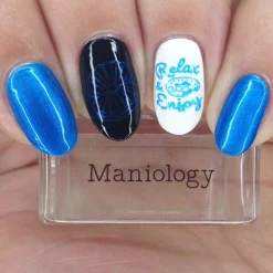 Splash (B432) - Pearl Blue Stamping Polish