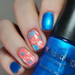 Splash (B432) - Pearl Blue Stamping Polish