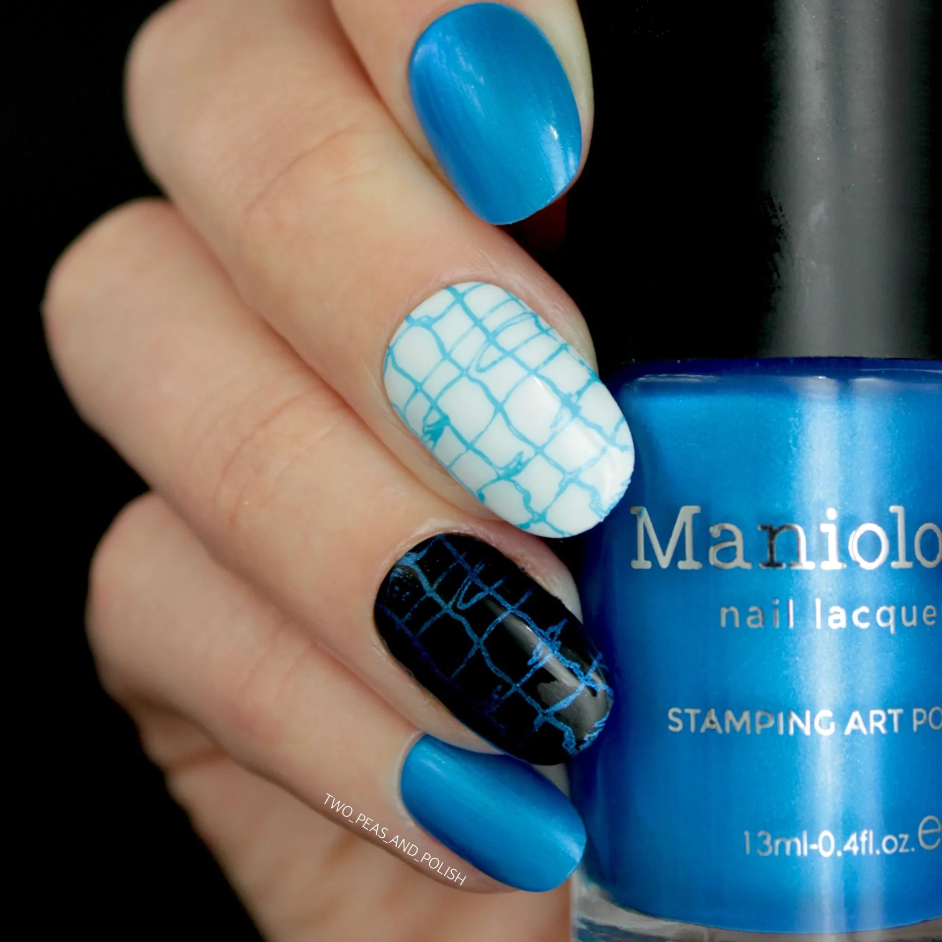 Splash (B432) - Pearl Blue Stamping Polish