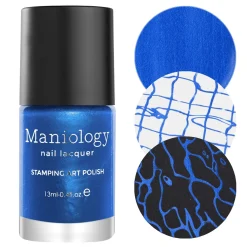 Splash (B432) - Pearl Blue Stamping Polish