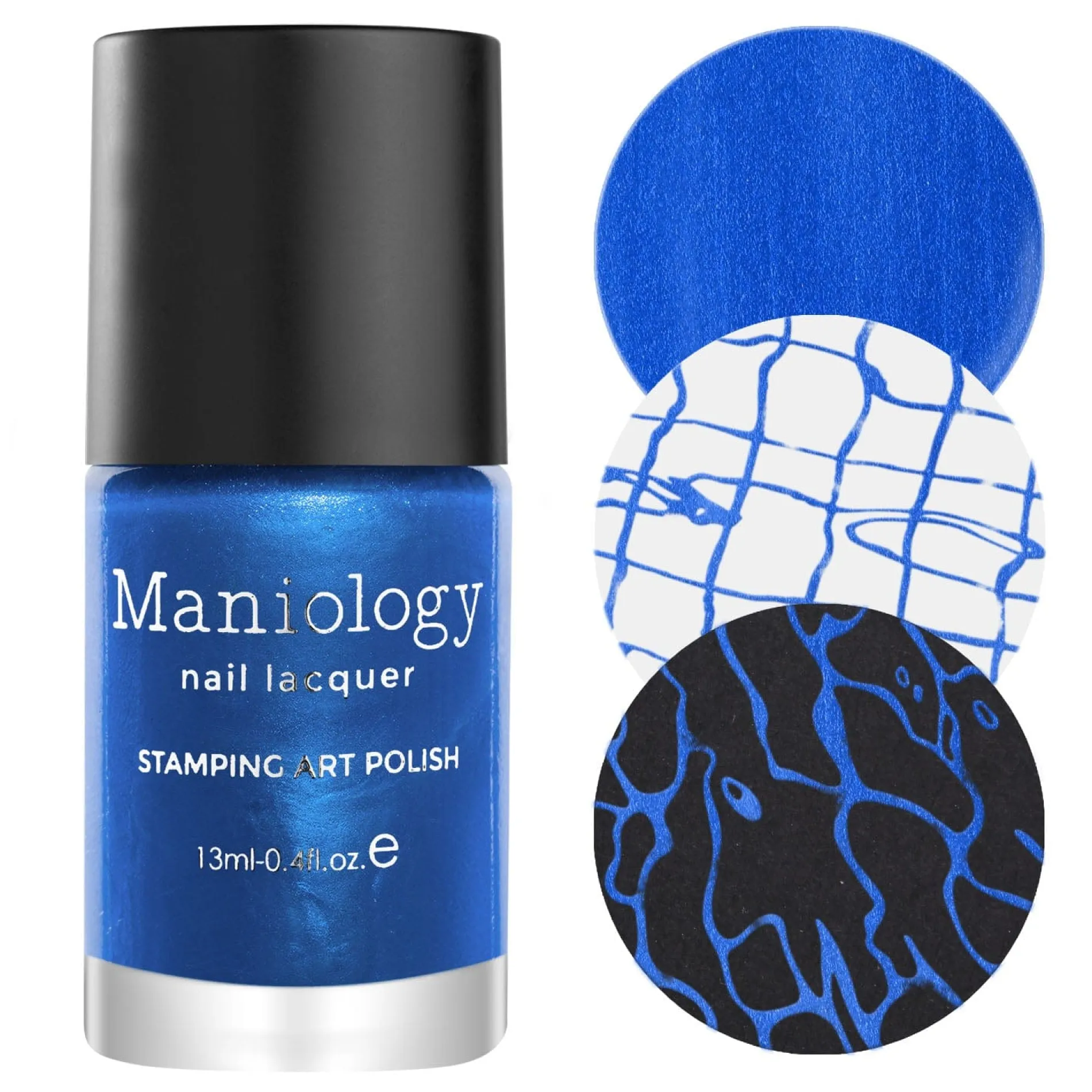 Splash (B432) - Pearl Blue Stamping Polish