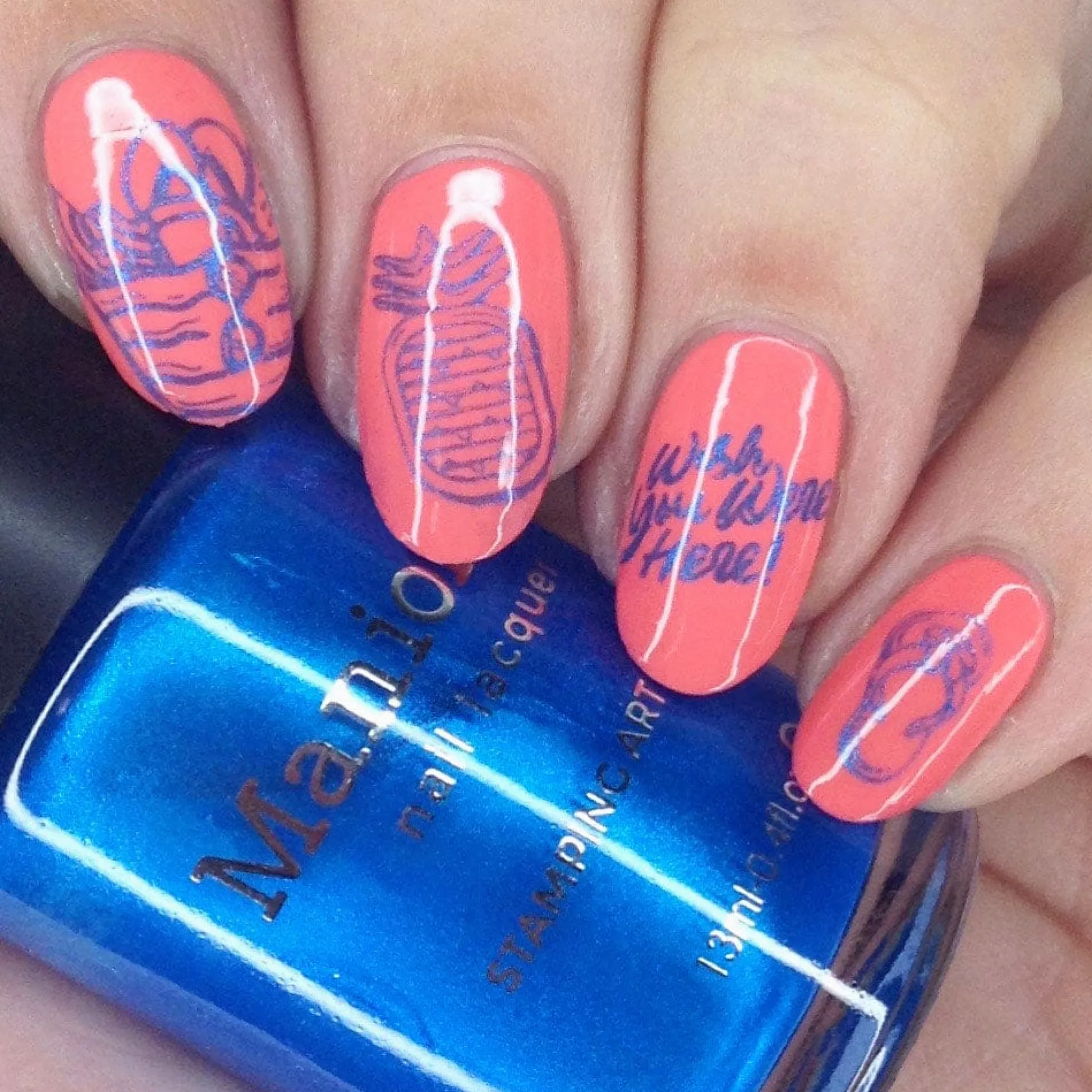 Splash (B432) - Pearl Blue Stamping Polish