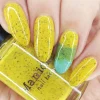 Spring Sonata: Dandelion (P126) - Mustard with Glitter Flakies Nail Polish