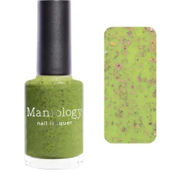 Spring Sonata: Grassy Patch (P127) - Green w/Glitter Flakies Nail Polish
