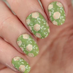 Spring Sonata: Grassy Patch (P127) - Green w/Glitter Flakies Nail Polish