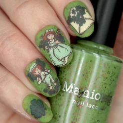 Spring Sonata: Grassy Patch (P127) - Green w/Glitter Flakies Nail Polish