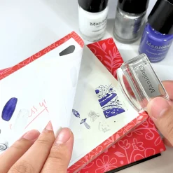 Spring Sticky Stamper Station: Nail Art Planner & Stamp Cleaner - 50 Sheets