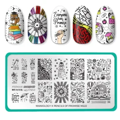 Stamp For A Cause: Pencils of Promise (M222) - Nail Stamping Plate