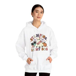 Stamping is my BOO - Heavy Blend Hoodie Sweatshirt