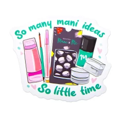 Stamping Maniology - 6pc Vinyl Branded Stickers Set - Creativity Sparks