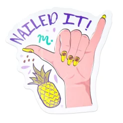 Stamping Maniology - 6pc Vinyl Branded Stickers Set - Creativity Sparks