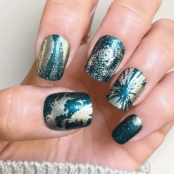 Stardust (B580) - Silvery Gold Metallic Stamping Polish