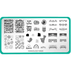 Star Spangled (M503) - Nail Stamping Plate