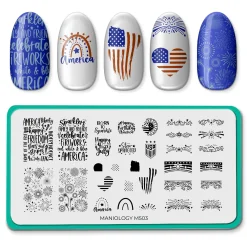 Star Spangled (M503) - Nail Stamping Plate