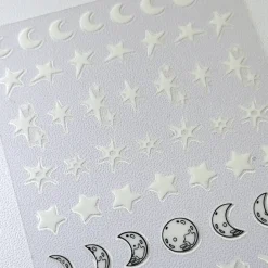Star Struck (MS-112) - Glow In The Dark Nail Art Sticker
