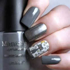 Storm Cloud (B185) - Dark Gray Stamping Polish