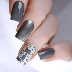 Storm Cloud (B185) - Dark Gray Stamping Polish