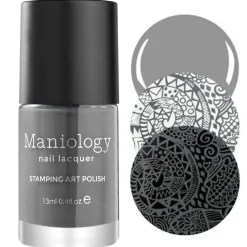 Storm Cloud (B185) - Dark Gray Stamping Polish