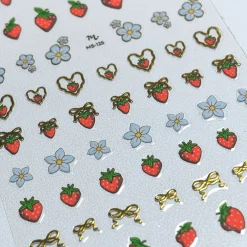 Strawberry Fields (MS-125) - Nail Art Sticker