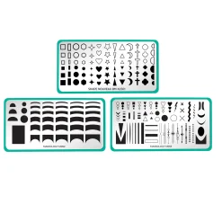 Stunning Minimalist Series - Set of 3 Stamping Plates