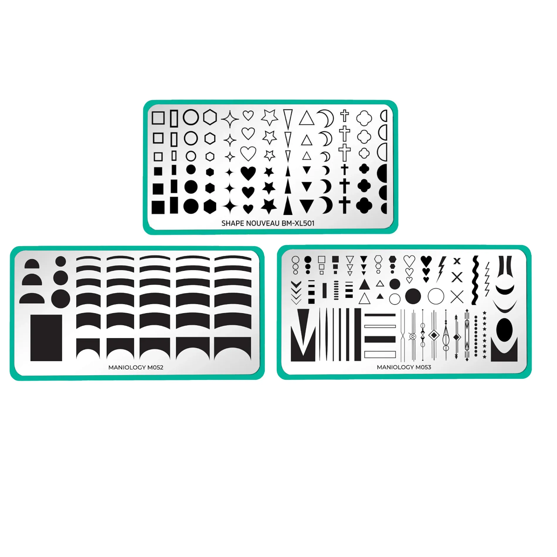 Stunning Minimalist Series - Set of 3 Stamping Plates