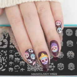 Sugar Skulls (M622) - Nail Stamping Plate