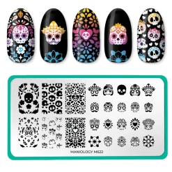 Sugar Skulls (M622) - Nail Stamping Plate