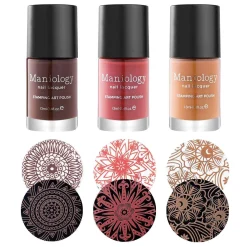 Sugar + Spice: 3-Piece Cream Stamping Art Polish Set