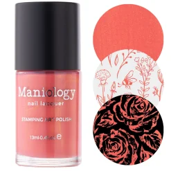 Sunblaze (B472) - Duochrome Salmon Stamping Polish