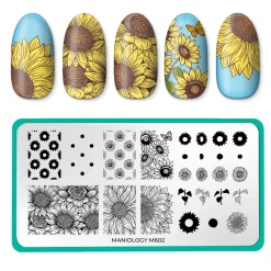 Sunflower Fields (M602) - Nail Stamping Plate