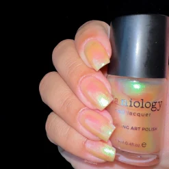 Sunrays: Seaweed (B477) - Aurora Orange Pearlescent Stamping Polish