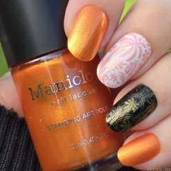 Sunset Glow (B553) - Shimmer Orange Stamping Polish