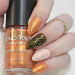 Sunset Glow (B553) - Shimmer Orange Stamping Polish